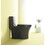 15 1/8 inch 1.1/1.6 GPF Dual Flush 1-Piece Elongated Toilet with Soft-Close Seat - Matt Black 23T02-MB W1573101062