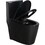 15 5/8 inch 1.1/1.6 GPF Dual Flush 1-Piece Elongated Toilet with Soft-Close Seat - Matte Black 23T01-MB-1 W1573140599