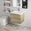 30" Floating Bathroom Vanity with Sink, Modern Wall-Mounted Bathroom Storage Vanity Cabinet with Resin Top Basin and Soft Close Drawers, Natural Oak 24V11-30NO W1573P152696