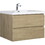 36" Floating Bathroom Vanity with Sink, Modern Wall-Mounted Bathroom Storage Vanity Cabinet with Resin Top Basin and Soft Close Drawers, Natural Oak 24V11-36NO W1573P152698