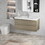 42" Floating Bathroom Vanity with Sink, Modern Wall-Mounted Bathroom Storage Vanity Cabinet with Resin Top Basin and Soft Close Drawers, ash Grey 24V11-42AG W1573P152701