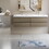 72" Floating Bathroom Vanity with Sink, Modern Wall-Mounted Bathroom Storage Vanity Cabinet with Two Resin Top Basin and Four Soft Close Drawers, ash Grey 24V11-72AG W1573P152709