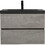 30" Floating Bathroom Vanity with Sink, Modern Wall-Mounted Bathroom Storage Vanity Cabinet with Black Quartz Sand Top Basin and Soft Close Drawers, 24V12-30GR Grey W1573P155845