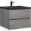 30" Floating Bathroom Vanity with Sink, Modern Wall-Mounted Bathroom Storage Vanity Cabinet with Black Quartz Sand Top Basin and Soft Close Drawers, 24V12-30GR Grey W1573P155845