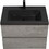 30" Floating Bathroom Vanity with Sink, Modern Wall-Mounted Bathroom Storage Vanity Cabinet with Black Quartz Sand Top Basin and Soft Close Drawers, 24V12-30GR Grey W1573P155845