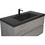 42" Floating Bathroom Vanity with Sink, Modern Wall-Mounted Bathroom Storage Vanity Cabinet with Black Quartz Sand Top Basin and Soft Close Drawers, 24V12-42GR Grey W1573P155847