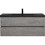 48" Floating Bathroom Vanity with Sink, Modern Wall-Mounted Bathroom Storage Vanity Cabinet with Black Quartz Sand Top Basin and Soft Close Drawers, 24V12-48GR Grey W1573P155848