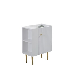 21.6" Vanity Base Only, Open Shelf on the Left, White 24V06-21WHL W1573P224390
