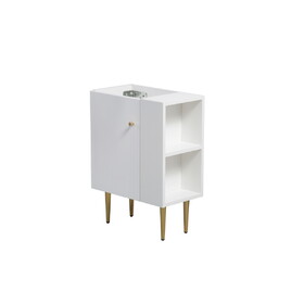 21.6" Vanity Base Only, Open Shelf on the Right, White 24V06-21WHR W1573P224391