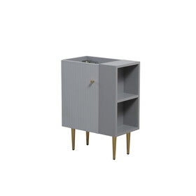 21.6" Vanity Base Only, Open Shelf on the Right, Matt Grey 24V06-21MGR W1573P224396