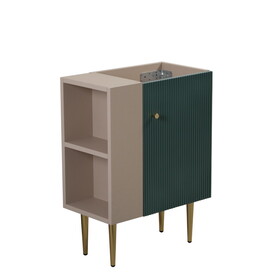 21.6" Vanity Base Only, Open Shelf on the Left, Green 24V06-21LVL W1573P224412