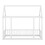 Twin Size Floor Wooden Bed with House Roof Frame and Safety Guardrails,White(Expect Arrival Date 2024.7.31) W1580P172906