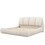 Queen Size Luxury Upholstered Bed with Thick Headboard, Velvet Queen Bed with Oversized Padded Backrest, Beige W1580S00016