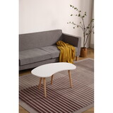 Nut-Shaped Coffee Table with Solid Wood Legs 43x21 inches W1581P144409