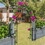 Metal Garden Arch W55" x H94.5" Garden Arbor Trellis Climbing Plants Support Rose Arch Outdoor Arch Black W1586104755