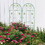 4 Pack Metal Garden Trellis 71" x 19.7" Rustproof Trellis for Climbing Plants Outdoor Flower Support Green W1586135449