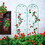 4 Pack Metal Garden Trellis 86.7" x 19.7" Rustproof Trellis for Climbing Plants Outdoor Flower Support Green W1586135959
