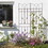 4 Pack Metal Garden Trellis 71" x 17.7" Rustproof Trellis for Climbing Plants Outdoor Flower Support Brown W1586P147459
