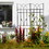 2 Pack Metal Garden Trellis 71" x 17.7" Rustproof Trellis for Climbing Plants Outdoor Flower Support Black W1586P147479