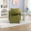 House hold Accent Chair with Ottoman, Mid Century Barrel Chair Upholstered Club Tub Round Arms Chair for Living Room W1588128119