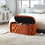 COOLMORE Storage Ottoman,Bedroom End Bench,Upholstered Fabric Storage Ottoman with Safety Hinge, Entryway Padded Footstool, Ottoman Bench for Living Room & Bedroom (Orange) W1588P194730