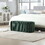 COOLMORE Storage Ottoman,Bedroom End Bench,Upholstered Fabric Storage Ottoman with Safety Hinge, Entryway Padded Footstool, Ottoman Bench for Living Room & Bedroom (Emerald) W1588P194733