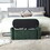 COOLMORE Storage Ottoman,Bedroom End Bench,Upholstered Fabric Storage Ottoman with Safety Hinge, Entryway Padded Footstool, Ottoman Bench for Living Room & Bedroom (Emerald) W1588P194733