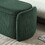 COOLMORE Storage Ottoman,Bedroom End Bench,Upholstered Fabric Storage Ottoman with Safety Hinge, Entryway Padded Footstool, Ottoman Bench for Living Room & Bedroom (Emerald) W1588P194733