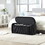 COOLMORE Storage Ottoman,Bedroom End Bench,Upholstered Fabric Storage Ottoman with Safety Hinge, Entryway Padded Footstool, Ottoman Bench for Living Room & Bedroom (Black) W1588P194738