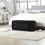 COOLMORE Storage Ottoman,Bedroom End Bench,Upholstered Fabric Storage Ottoman with Safety Hinge, Entryway Padded Footstool, Ottoman Bench for Living Room & Bedroom (Black) W1588P194738