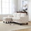 Velvet Sectional Couch with Reversible Chaise, L Shaped Sofa with Ottoman for Small Apartment W1598P191776