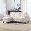 Velvet Sectional Couch with Reversible Chaise, L Shaped Sofa with Ottoman for Small Apartment W1598P191776