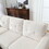 Velvet Sectional Couch with Reversible Chaise, L Shaped Sofa with Ottoman for Small Apartment W1598P191776