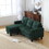 Velvet Sectional Couch with Reversible Chaise, L Shaped Sofa with Ottoman for Small Apartment W1598P191777