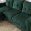 Velvet Sectional Couch with Reversible Chaise, L Shaped Sofa with Ottoman for Small Apartment W1598P191777