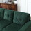 Velvet Sectional Couch with Reversible Chaise, L Shaped Sofa with Ottoman for Small Apartment W1598P191777