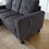 Velvet Sectional Couch with Reversible Chaise, L Shaped Sofa with Ottoman for Small Apartment W1598P191778