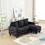 Velvet Sectional Couch, L Shaped Sofa with Ottoman for Small Apartment W1598P191780