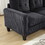 Velvet Sectional Couch, L Shaped Sofa with Ottoman for Small Apartment W1598P191780