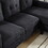 Velvet Sectional Couch, L Shaped Sofa with Ottoman for Small Apartment W1598P191780