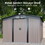 Patio, Lawn & Garden, Metal Outdoor Storage Shed 10FT x 12FT, Clearance with Lockable Door Metal Garden Shed Steel Anti-Corrosion Storage House Waterproof Tool Shed for Backyard Patio W1598S00004