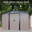 Patio, Lawn & Garden, Metal Outdoor Storage Shed 10FT x 8FT, Clearance with Lockable Door Metal Garden Shed Steel Anti-Corrosion Storage House Waterproof Tool Shed for Backyard Patio W1598S00005