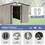 Patio, Lawn & Garden, Metal Outdoor Storage Shed 10FT x 8FT, Clearance with Lockable Door Metal Garden Shed Steel Anti-Corrosion Storage House Waterproof Tool Shed for Backyard Patio W1598S00005