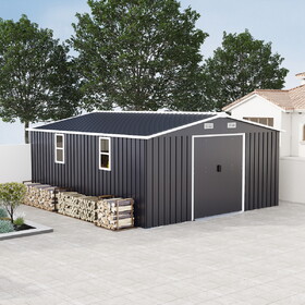 Campcraft 0.25mm color steel plate, surface protective film, Two daylight Windows, a practical and thoughtful gift,two colors can be freely selected storage sheds W1598S00031