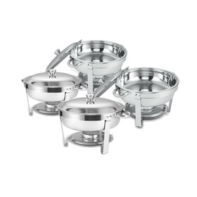 Round Buffet Catering Dish for Home and Outdoor 4 Packs W1612124776