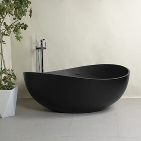 63 inch freestanding solid surface soaking bathtub for bathroom W1613P160641