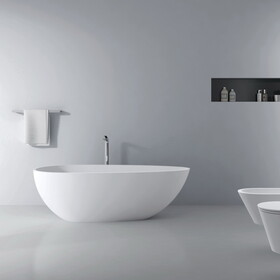 66.9 inch freestanding solid surface soaking bathtub for bathroom W1613P162597