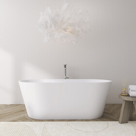 63 inch freestanding solid surface soaking bathtub for bathroom W1613P172456