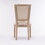 French Style Solid Wood Frame Antique Painting Linen Fabric Square Back Dining Chair,Set of 2,Cream W162290981