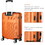 3 Piece Luggage with TSA Lock ABS, Durable Luggage Set, Lightweight Suitcase with Hooks, Spinner Wheels Cross Stripe Luggage Sets 20in/24in/28in W1625122231